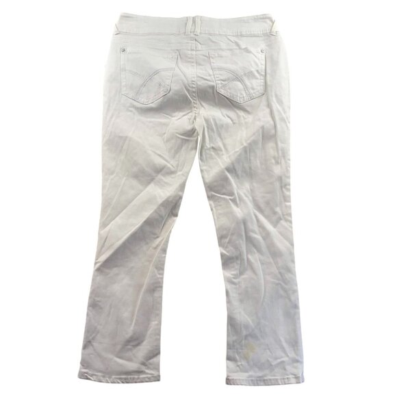 NWT Wallflower Women Jeans Size 15 White Denim Luscious Curvy Fit Stretch Casual - Picture 2 of 16